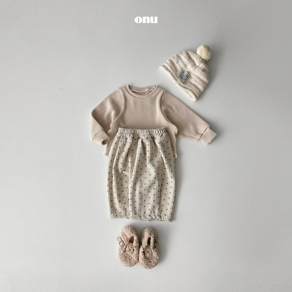 Onu 上衣 오누 기모와플티-細節圖6