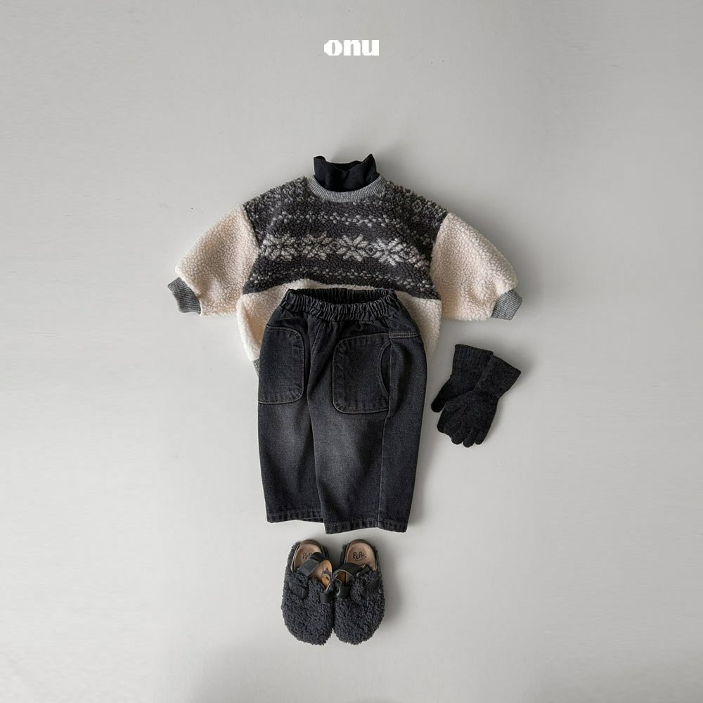 Onu 上衣 오누 덤블맨투맨-細節圖4