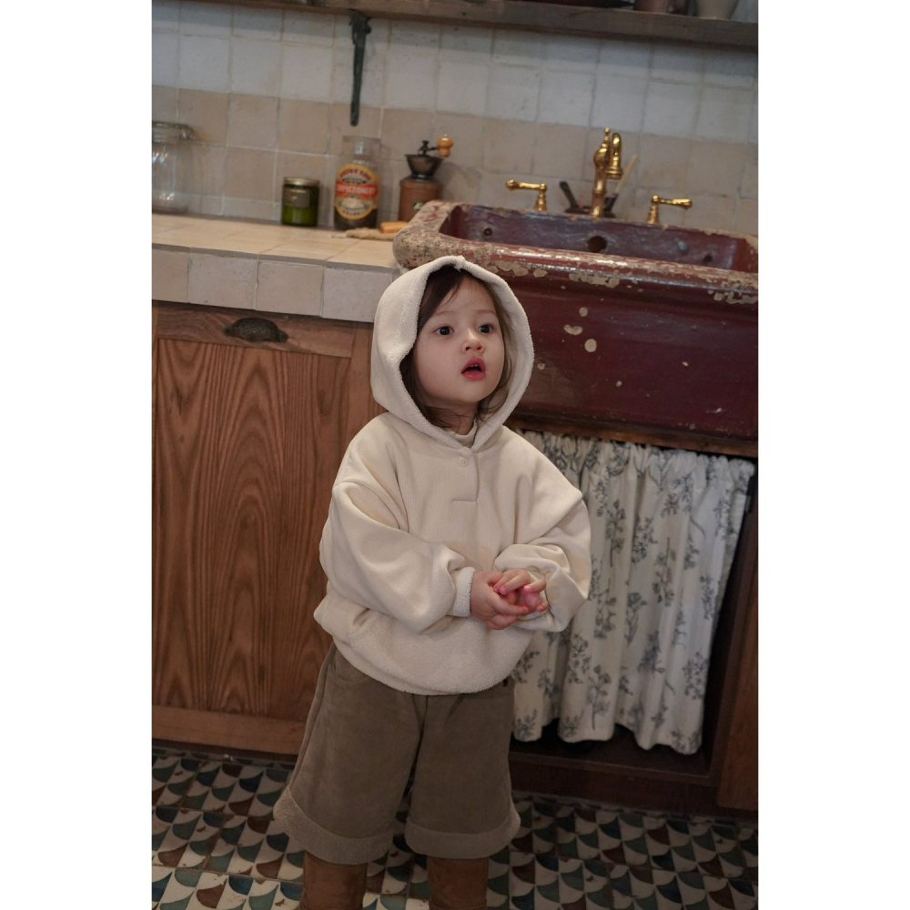 Onu 上衣 오누 브러쉬후드티-細節圖3