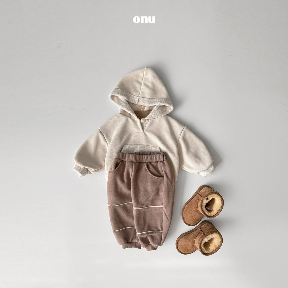 Onu 上衣 오누 브러쉬후드티-細節圖5