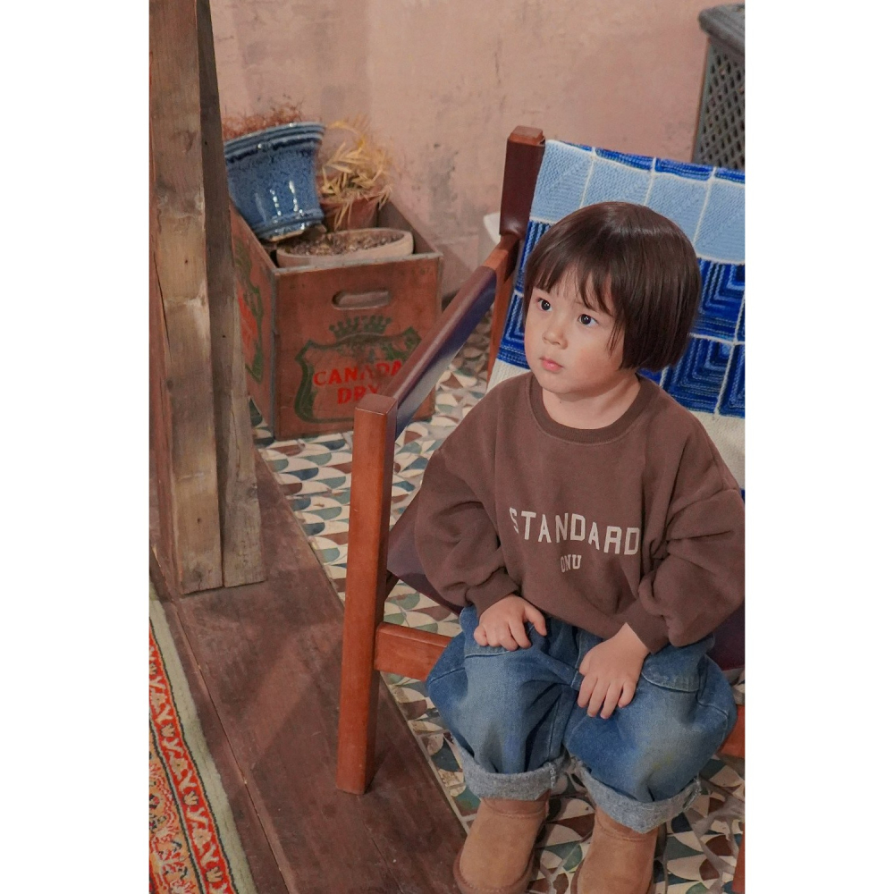 Onu 上衣 오누 스탠다드맨투맨-細節圖3