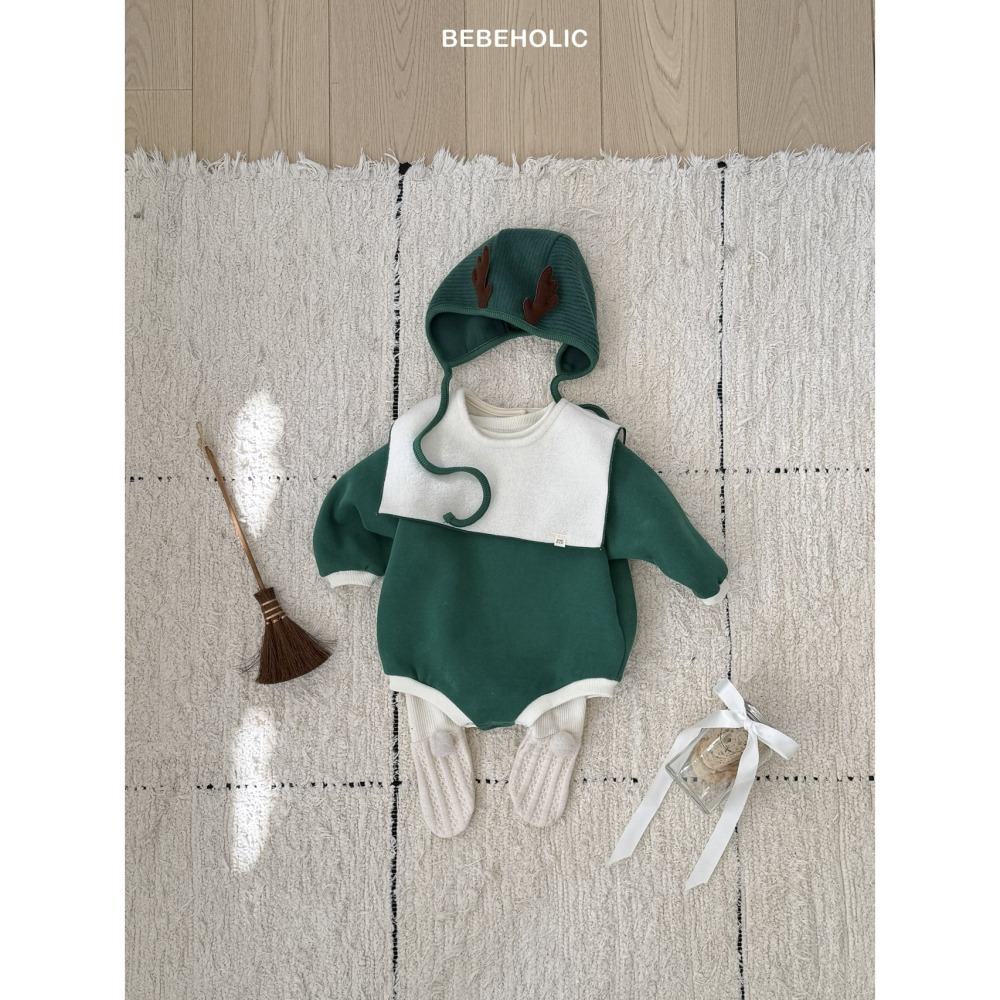Bebeholic  包屁衣+圍兜 (聖誕套組) 베베홀릭 로엘케이프세트 (크리스마스)-細節圖7