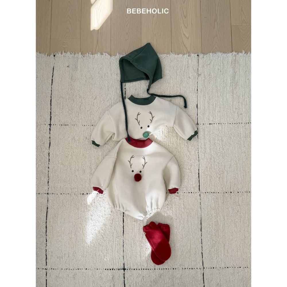 Bebeholic 包屁衣+帽子(聖誕套組) 베베홀릭 루돌프보넷세트 (크리스마스)-細節圖3