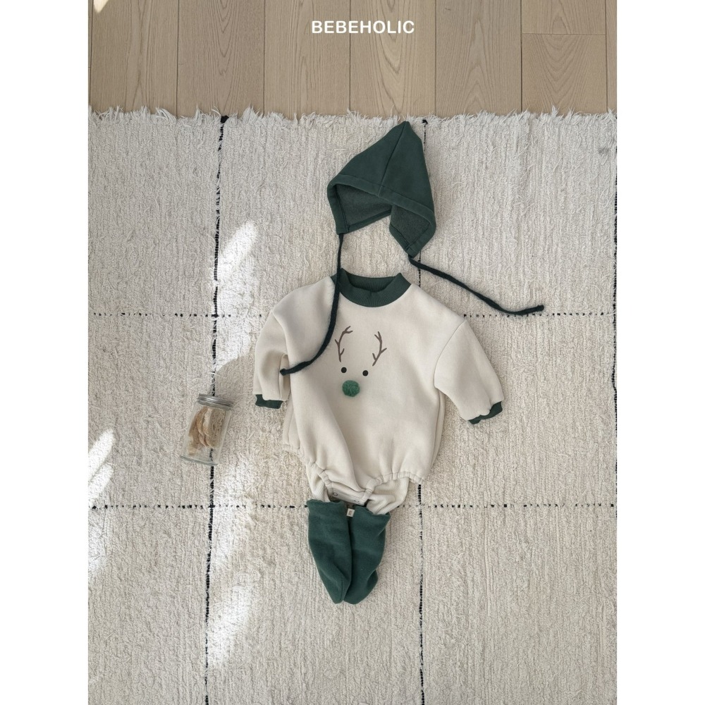 Bebeholic 包屁衣+帽子(聖誕套組) 베베홀릭 루돌프보넷세트 (크리스마스)-細節圖6