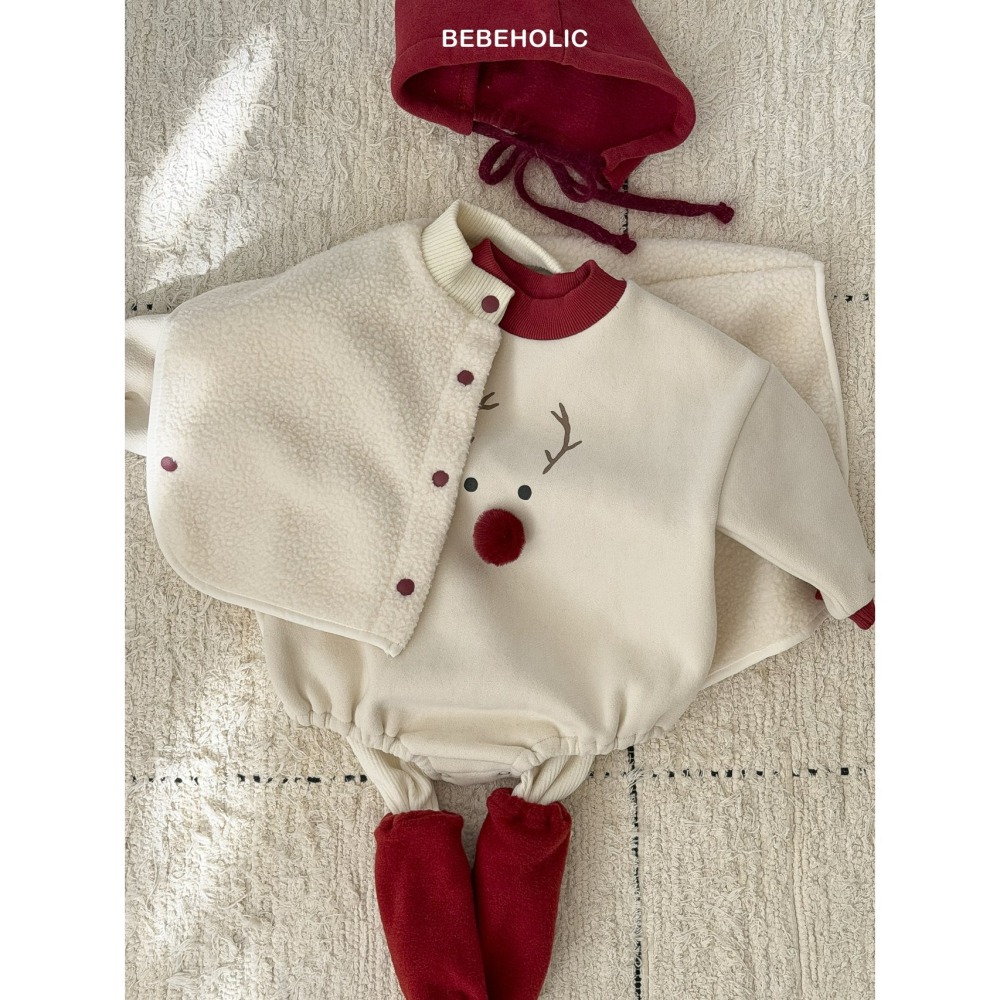 Bebeholic 包屁衣+帽子(聖誕套組) 베베홀릭 루돌프보넷세트 (크리스마스)-細節圖9