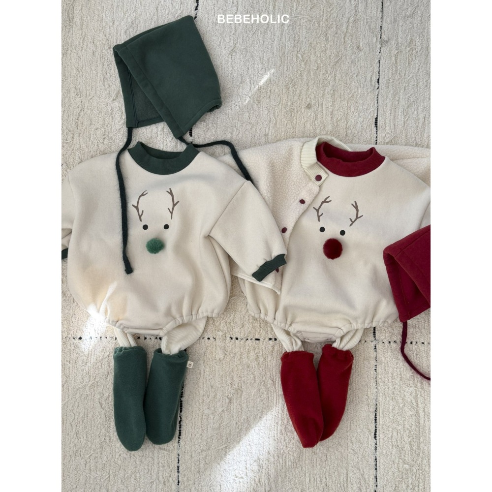 Bebeholic 包屁衣+帽子(聖誕套組) 베베홀릭 루돌프보넷세트 (크리스마스)-細節圖10