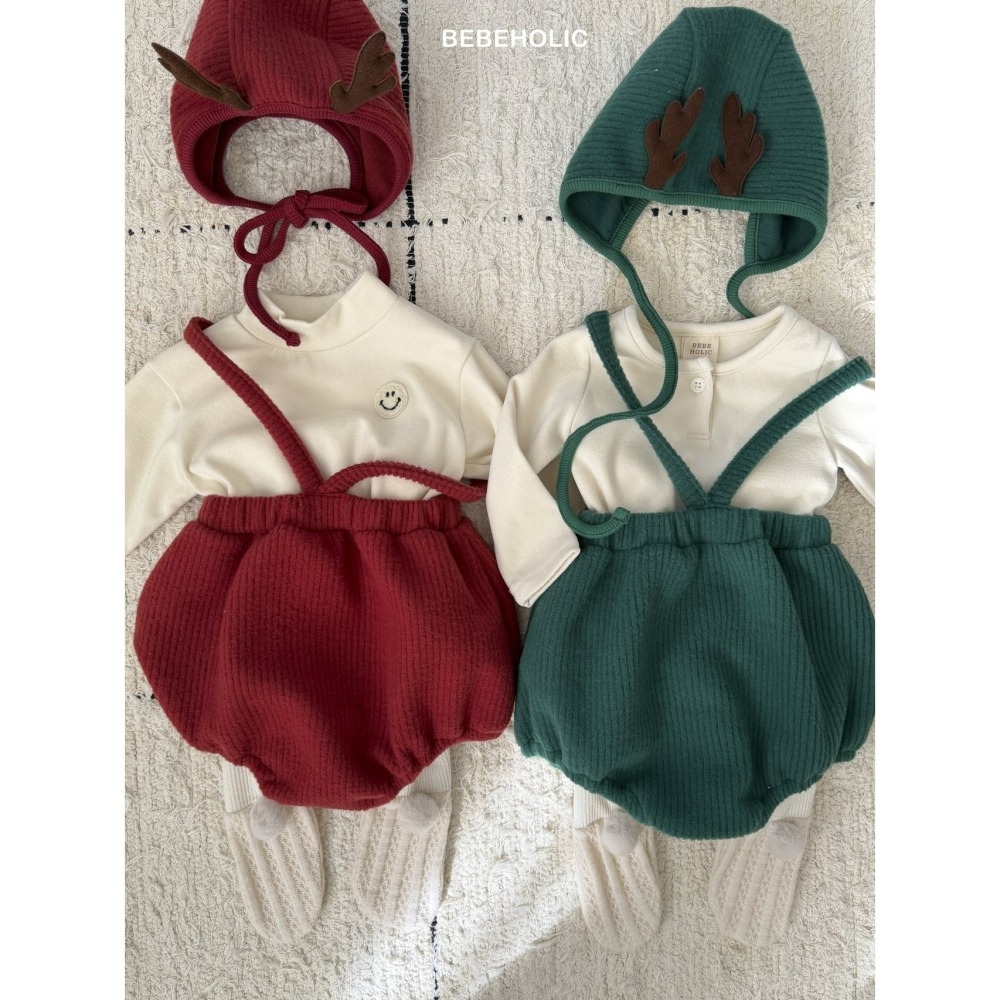 Bebeholic 吊帶褲 (聖誕) 베베홀릭 징글벨멜빵블루머 (크리스마스)-細節圖2