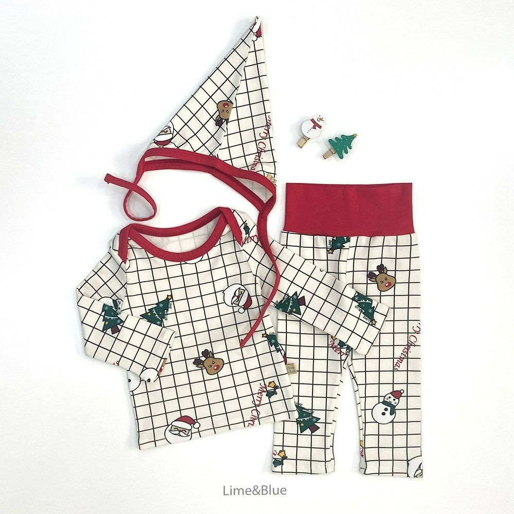 Lime&Blue 上下套裝 (聖誕) 라임앤블 메리크리스마스베이비세트 (크리스마스)-細節圖7