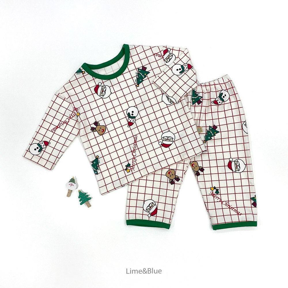 Lime&Blue 上下套裝 (聖誕) 라임앤블 메리크리스마스베이비세트 (크리스마스)-規格圖10