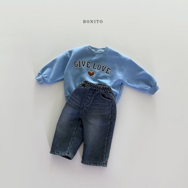Bonito 上衣 親子裝 보니토 기브러브맨투맨-細節圖5