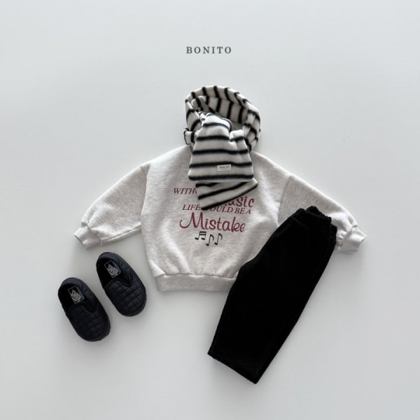 Bonito 上衣 보니토 뮤직맨투맨-細節圖3
