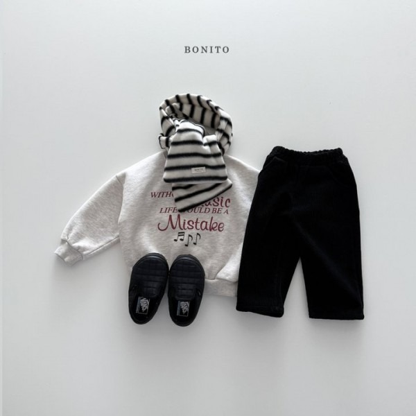 Bonito 上衣 보니토 뮤직맨투맨-細節圖4