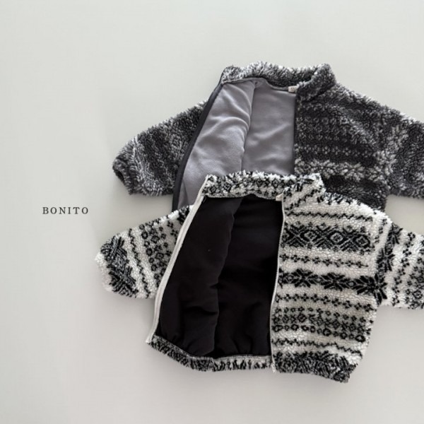 Bonito 上衣 보니토 눈꽃덤블집업-細節圖3