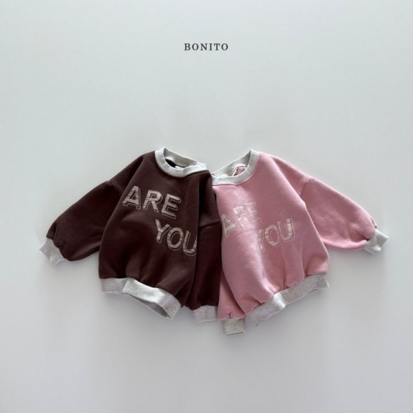 Bonito 上衣 보니토 알유배색맨투맨-細節圖3