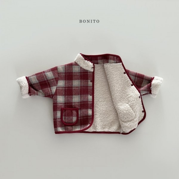 Bonito 外套 보니토 체크랍빠덤블자켓-細節圖3