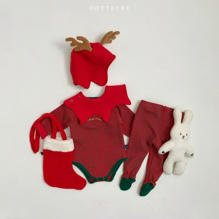 Oottbebe 圍兜 (聖誕) 오뜨베베 베이비턱받이 (크리스마스)-細節圖10