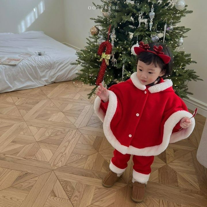 Oottbebe 斗篷 (聖誕) 오뜨베베 오뜨산타망토 (크리스마스)-細節圖2