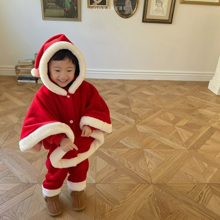 Oottbebe 斗篷 (聖誕) 오뜨베베 오뜨산타망토 (크리스마스)-細節圖3