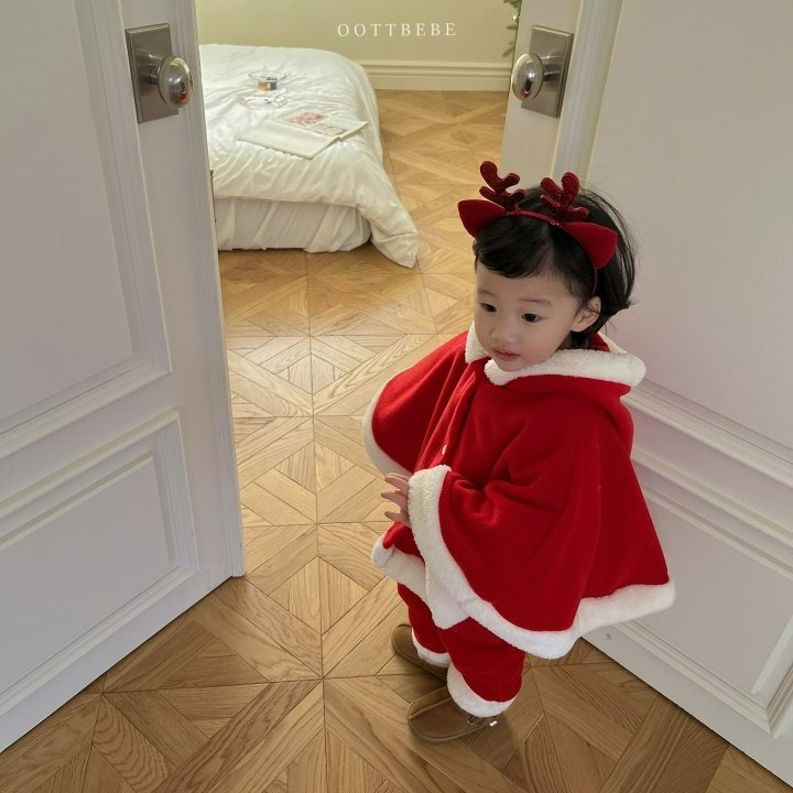 Oottbebe 斗篷 (聖誕) 오뜨베베 오뜨산타망토 (크리스마스)-細節圖4