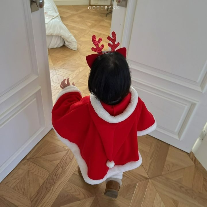 Oottbebe 斗篷 (聖誕) 오뜨베베 오뜨산타망토 (크리스마스)-細節圖5