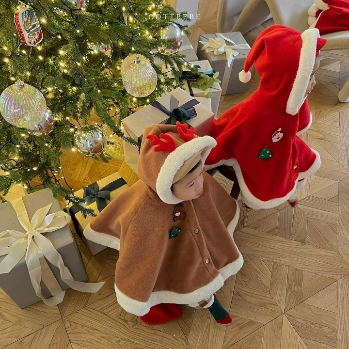 Oottbebe 斗篷 (聖誕) 오뜨베베 오뜨산타망토 (크리스마스)-細節圖6