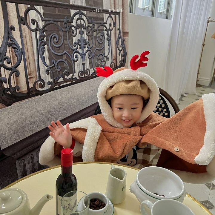 Oottbebe 斗篷 (聖誕) 오뜨베베 오뜨산타망토 (크리스마스)-細節圖7