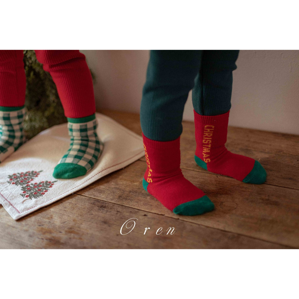 OREN 內搭褲 (聖誕) 오렌 호빵 기모 레깅스 (크리스마스)-細節圖3