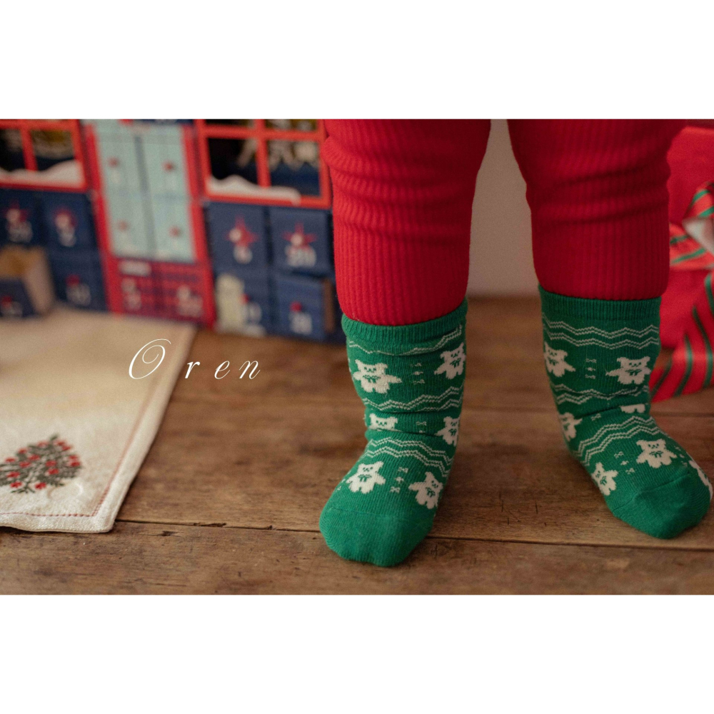 OREN 內搭褲 (聖誕) 오렌 호빵 기모 레깅스 (크리스마스)-細節圖8