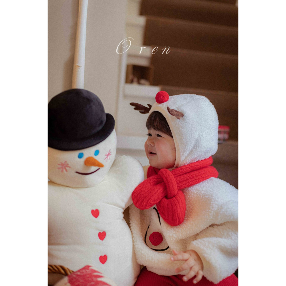 OREN 上衣 (聖誕) 오렌 루돌프 보아 맨투맨 (크리스마스)-細節圖5