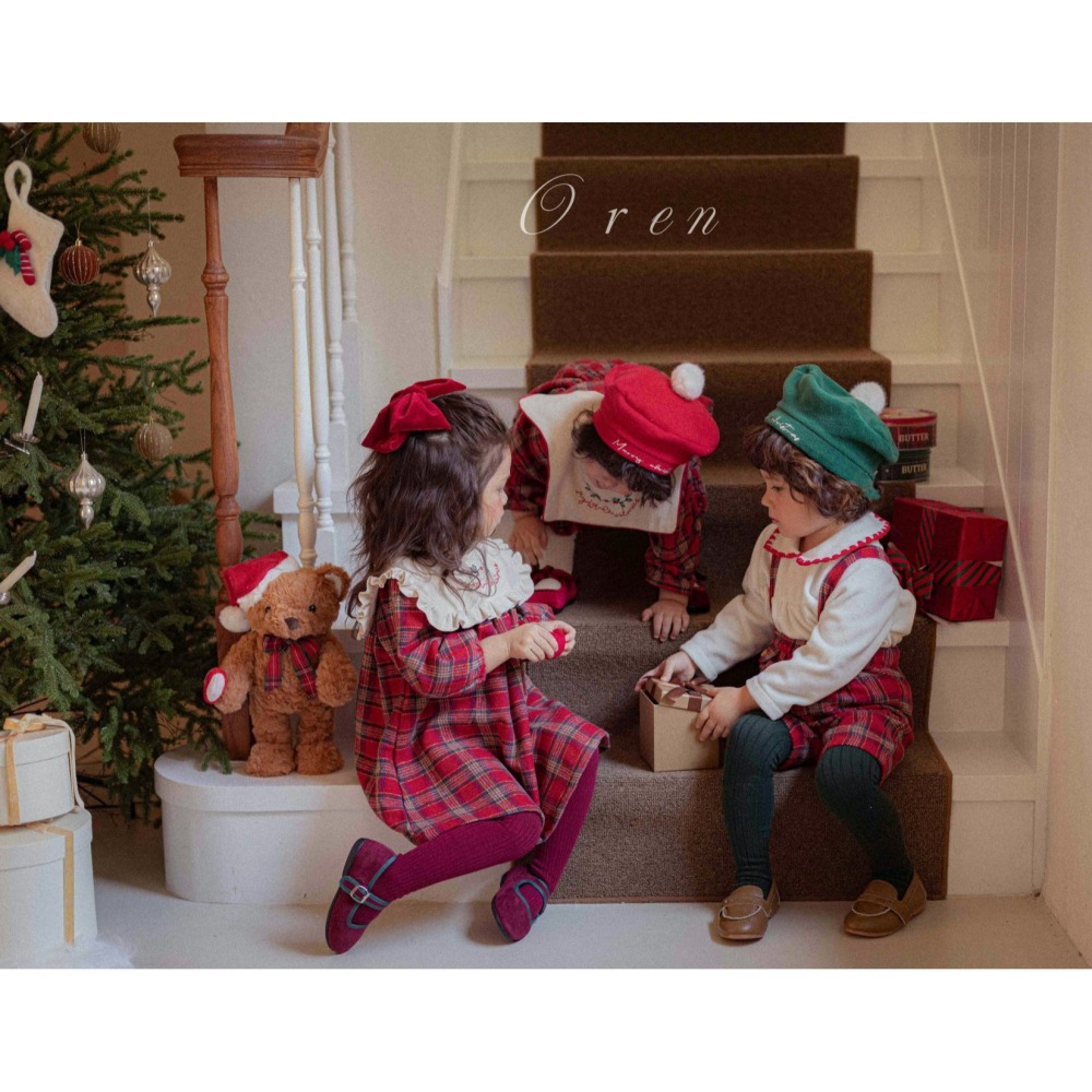 OREN 帽子 (聖誕) 오렌 이브 털방울 베레모 (크리스마스)-細節圖6