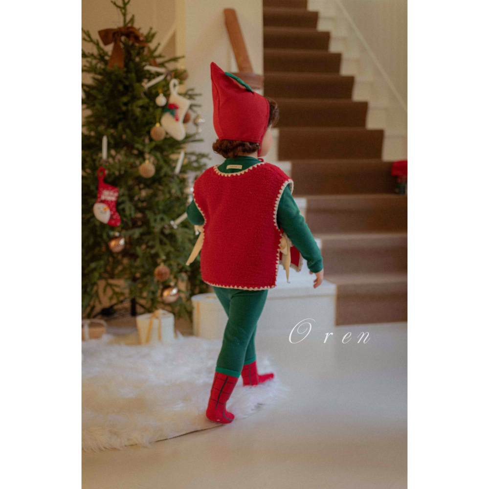 OREN 背心 (聖誕) 오렌 트리 보아 멜로 조끼  (크리스마스)-細節圖4