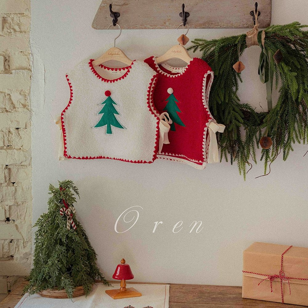 OREN 背心 (聖誕) 오렌 트리 보아 멜로 조끼  (크리스마스)-細節圖5