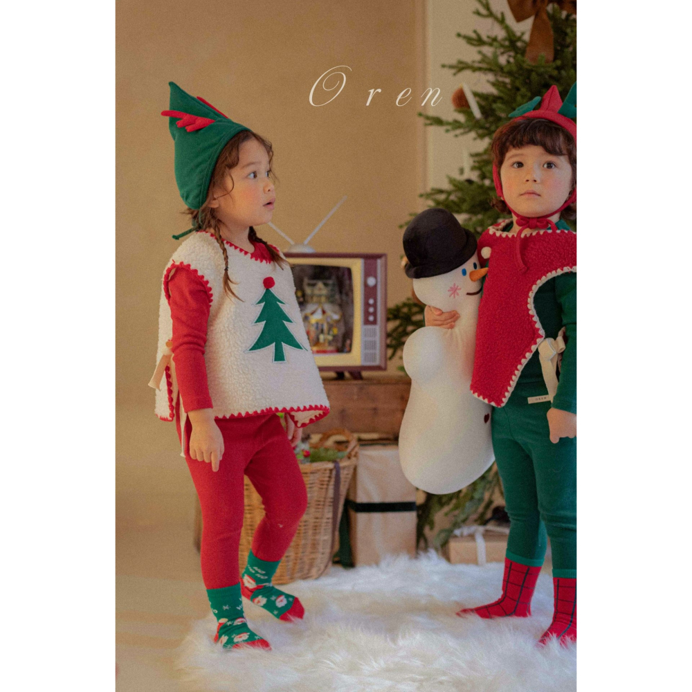 OREN 背心 (聖誕) 오렌 트리 보아 멜로 조끼  (크리스마스)-細節圖9