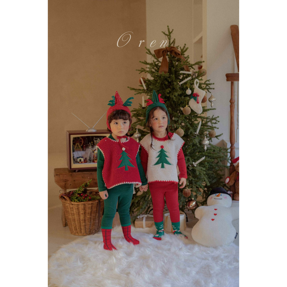 OREN 背心 (聖誕) 오렌 트리 보아 멜로 조끼  (크리스마스)-細節圖10