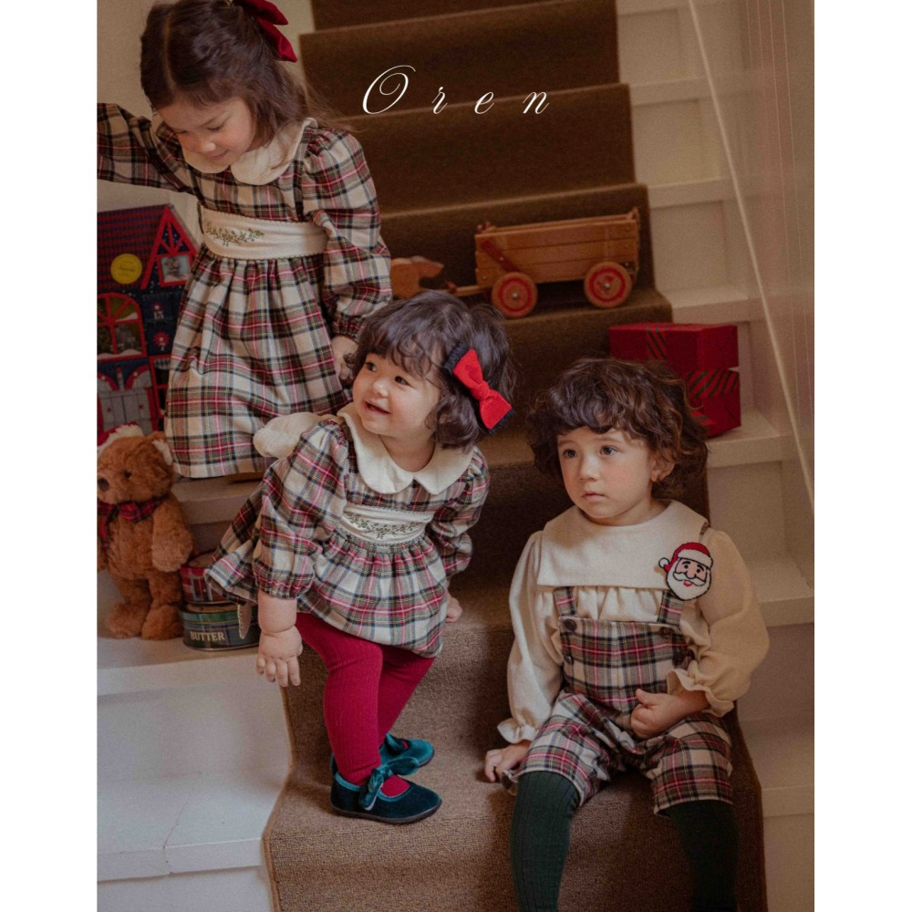 OREN 洋裝 (聖誕) 오렌 노엘리아 체크 원피스 (크리스마스)-細節圖7