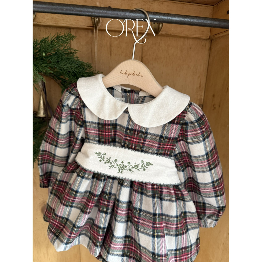 OREN 包屁衣 (聖誕) 오렌 노엘리아 체크 슈트 (크리스마스)-細節圖10