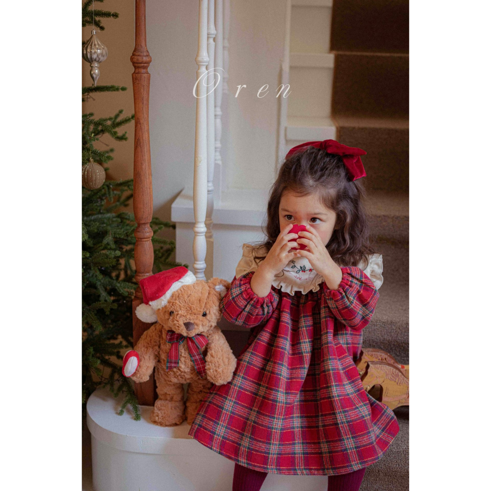 OREN 髮夾 (聖誕) 오렌 노엘 빅리본 핀 (크리스마스)-細節圖6