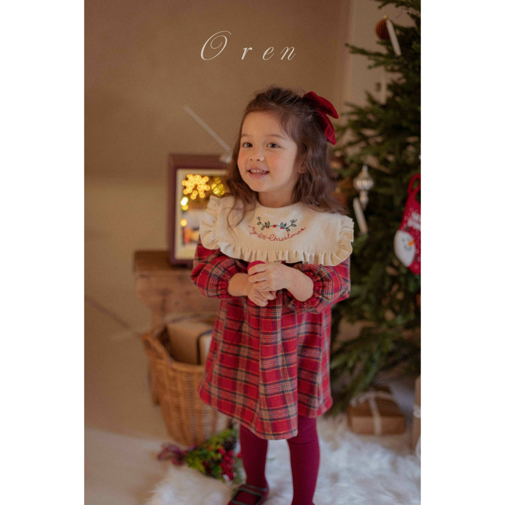 OREN 髮夾 (聖誕) 오렌 노엘 빅리본 핀 (크리스마스)-細節圖8