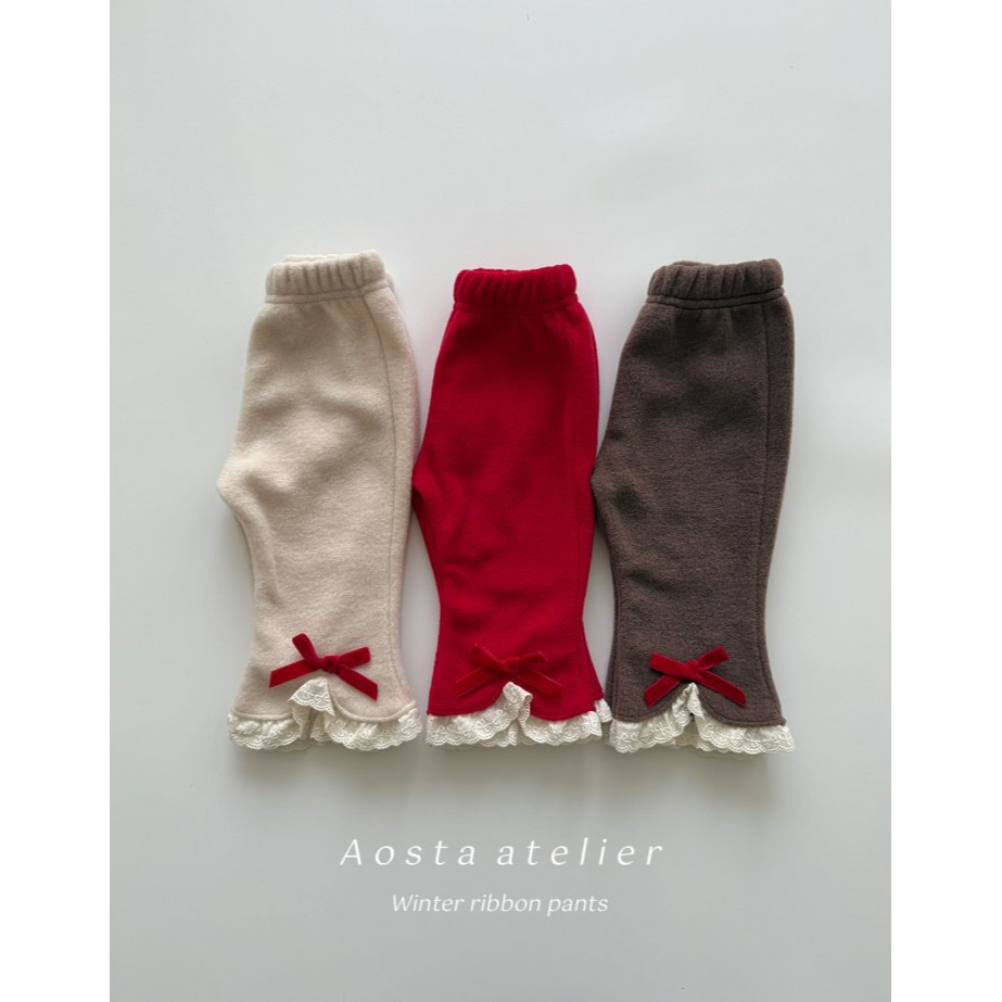 Aosta 褲子 聖誕 아오스타 윈터리본바지-細節圖2