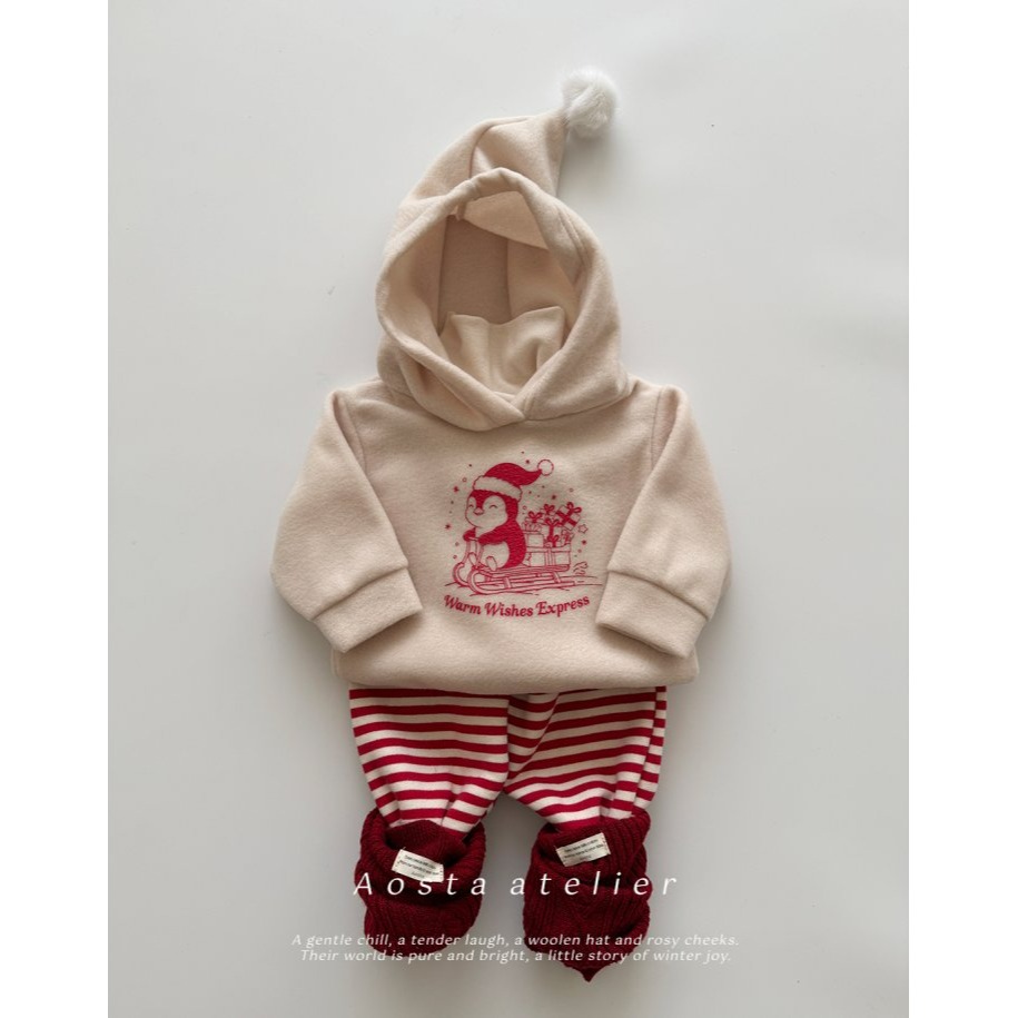 Aosta 上衣 聖誕 아오스타 윈터펭귄후드-細節圖4