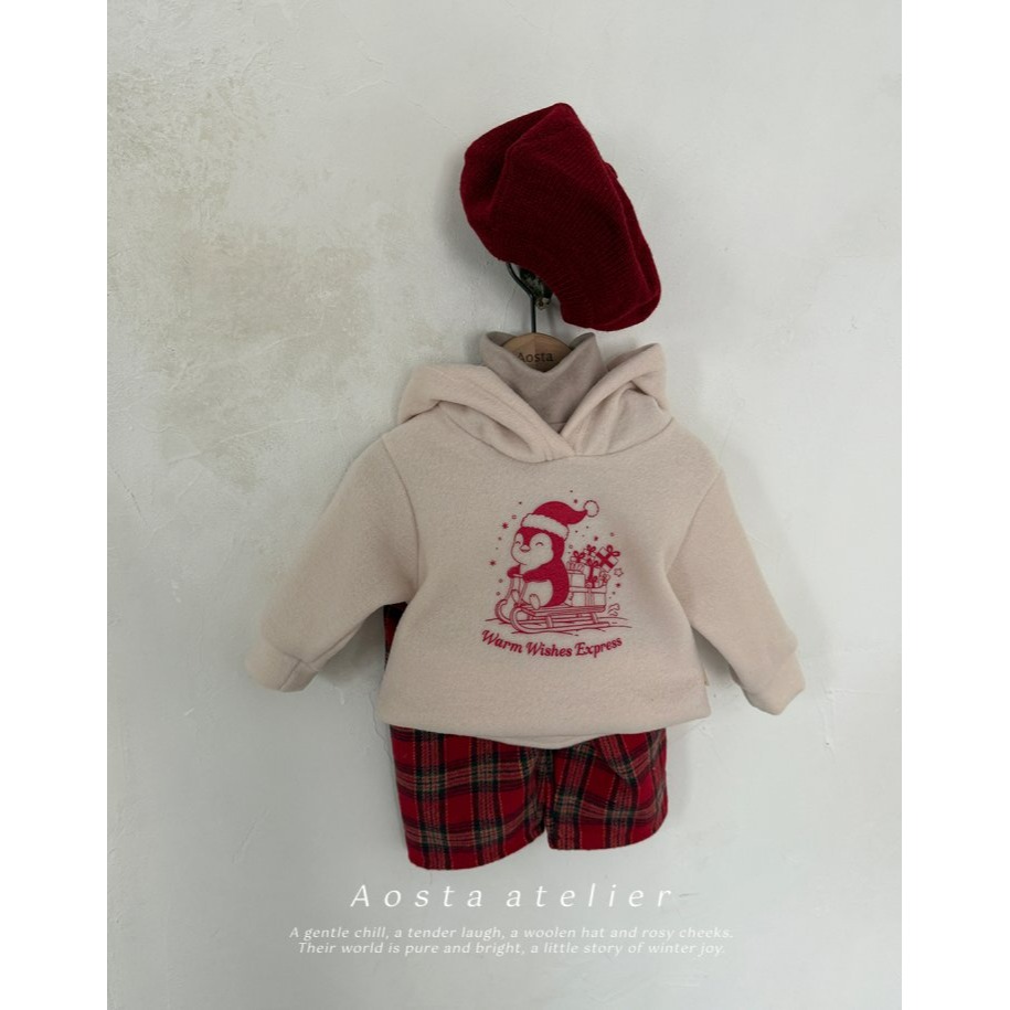 Aosta 上衣 聖誕 아오스타 윈터펭귄후드-細節圖5