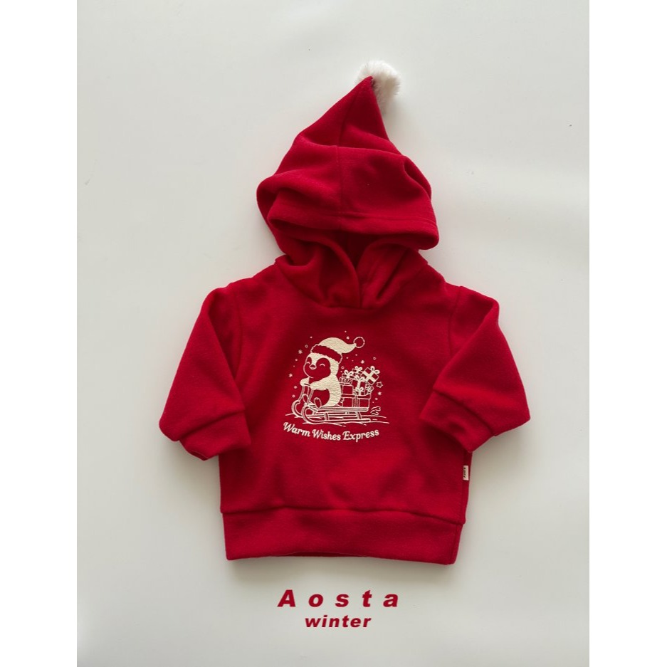 Aosta 上衣 聖誕 아오스타 윈터펭귄후드-細節圖6
