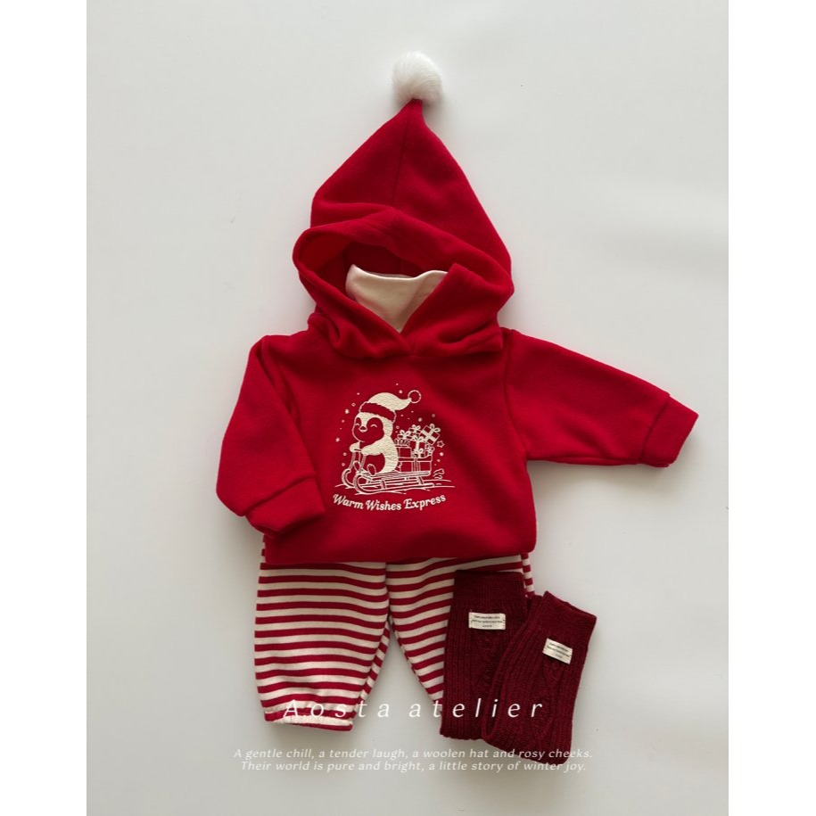 Aosta 上衣 聖誕 아오스타 윈터펭귄후드-細節圖7