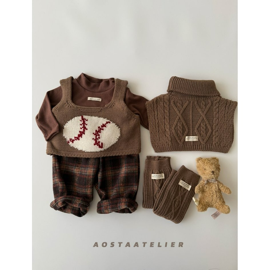 Aosta 褲子 聖誕 아오스타 체크바지-細節圖9