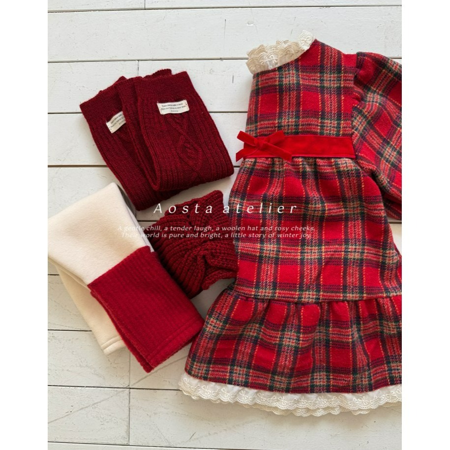 Aosta 洋裝 聖誕 아오스타 체크원피스-細節圖7