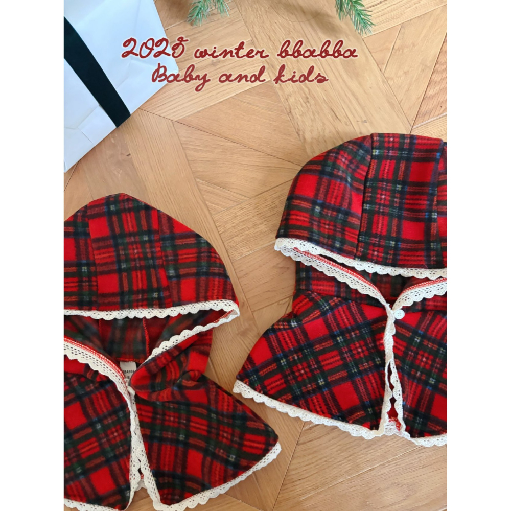 BBABBA 斗篷 빠빠 노엘후드망토 聖誕 크리스마스-細節圖2