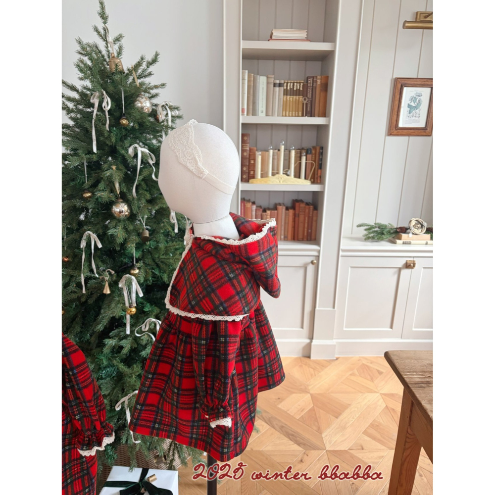 BBABBA 斗篷 빠빠 노엘후드망토 聖誕 크리스마스-細節圖3