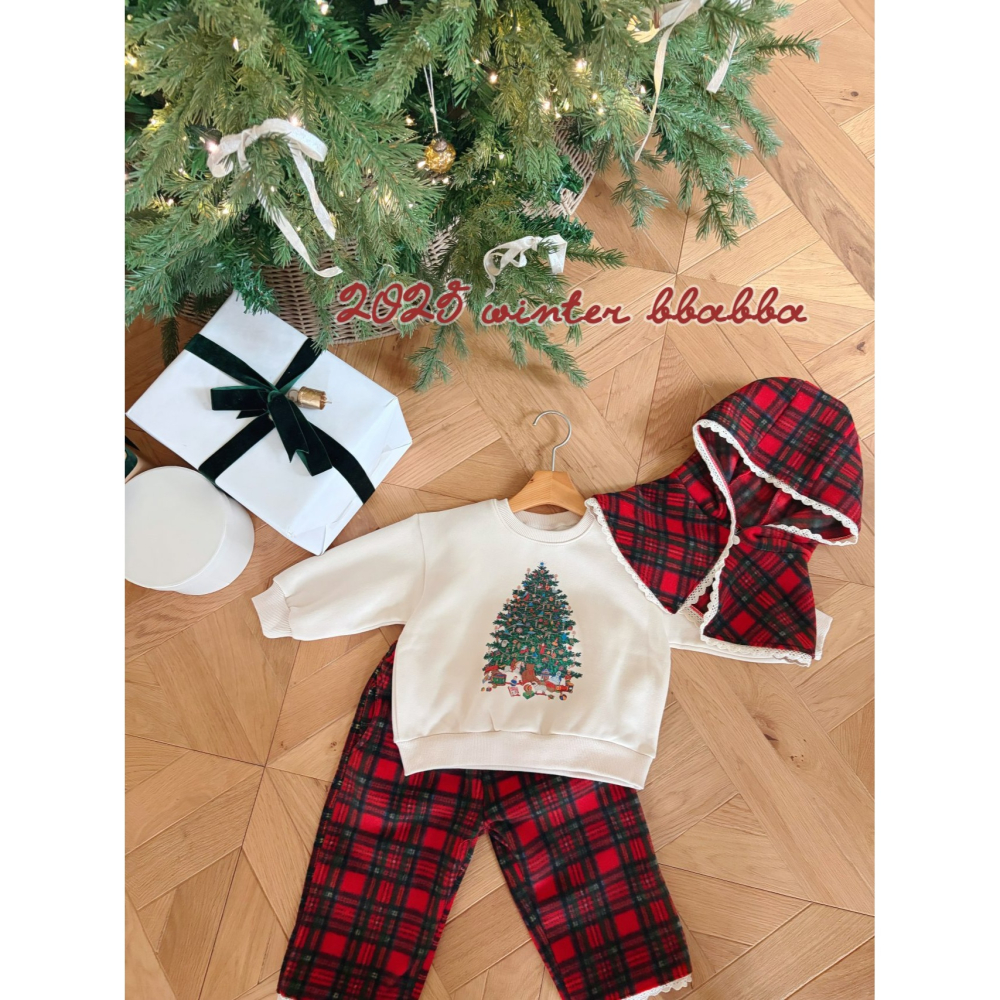 BBABBA 斗篷 빠빠 노엘후드망토 聖誕 크리스마스-細節圖4