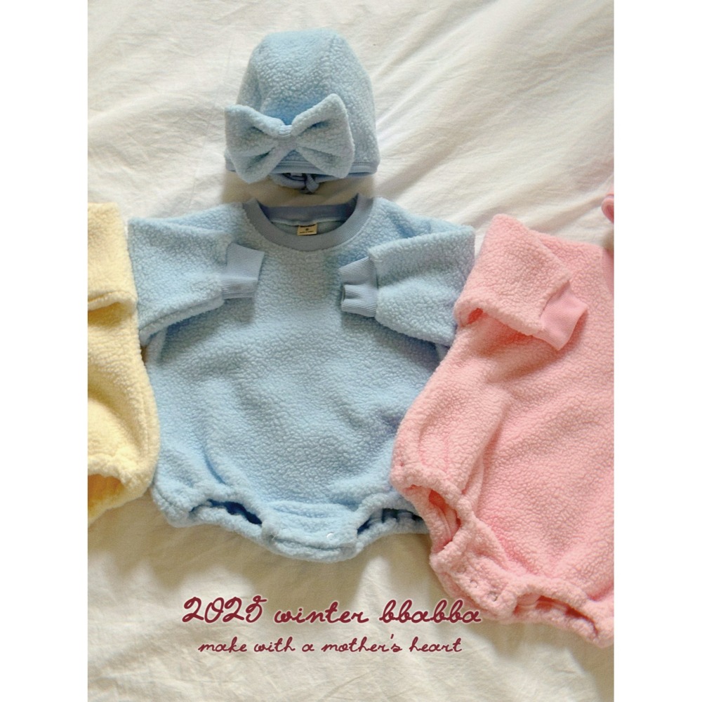 BBABBA 帽子含帽 빠빠 말랑리본보넷SET-細節圖6