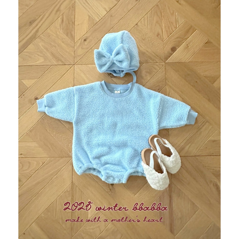 BBABBA 帽子含帽 빠빠 말랑리본보넷SET-細節圖7